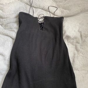 Black tight fitted dress